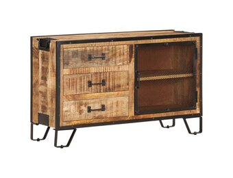 vidaXL Dressoir 100x31x60 cm massief ruw mangohout