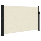 vidaXL Windscherm uittrekbaar 120x500 cm crèmekleurig