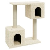 vidaXL Kattenkrabpaal met sisal krabpalen 60 cm crèmekleurig