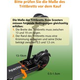 Elektrische step, zitting voor 13 cm-19 cm gebogen randen, voetenplank, voor Segway Ninebot Max G30D II, e-step, zitje voor volwassenen, inklapbaar, schokbestendig, in hoogte verstelbaar van 55-68 cm