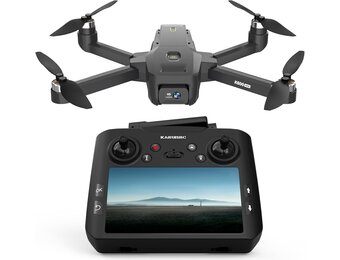 GPS-drone met EIS camera voor volwassenen en beginners,4,5 inch HD-scherm,afstandsbediening,Al Track&Orbit Mode,Follow Me Drone GPS Professional,automatische terugkeer naar huis,32 GB SD-kaart