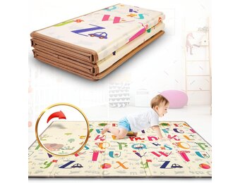 SUPERBE BEBE Baby Speelmat 180x200x1.5cm XXL Omkeerbare Foam Vloermat - Baby Speeltapijt - Zintuiglijke Ontwikkeling Speelkleed Cadeau Schatje