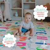 SUPERBE BEBE Baby Speelmat 180x200x1.5cm XXL Omkeerbare Foam Vloermat - Baby Speeltapijt - Zintuiglijke Ontwikkeling Speelkleed Cadeau Schatje