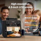 GPS-drone met EIS camera voor volwassenen en beginners,4,5 inch HD-scherm,afstandsbediening,Al Track&Orbit Mode,Follow Me Drone GPS Professional,automatische terugkeer naar huis,32 GB SD-kaart