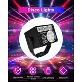 Nachtlichtspellen, discolichtspel, muziekgestuurd en stroboscoop, DJ-avondlichtspel met afstandsbediening, podiumlamp met USB-kabel voor Halloween, feest, Kerstmis