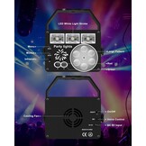 Nachtlichtspellen, discolichtspel, muziekgestuurd en stroboscoop, DJ-avondlichtspel met afstandsbediening, podiumlamp met USB-kabel voor Halloween, feest, Kerstmis