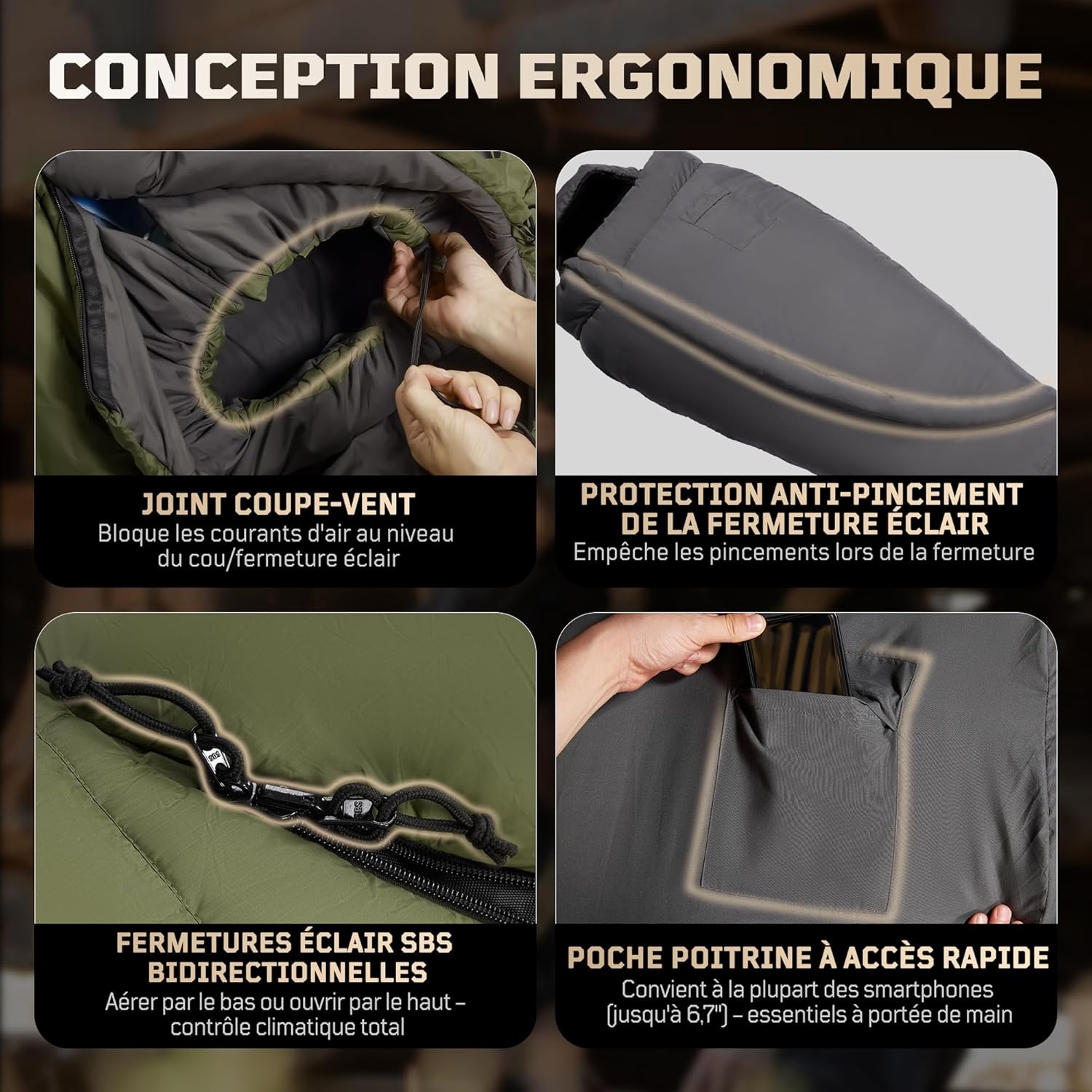 1TG Tactical 1 Persoon Ultralicht Mummy Slaapzak, Ranger Groen, 4 Seizoenen (-4 tot 2°C/26°F tot 36°F), 1,76 kg (3,88 lbs), Ideaal voor Outdoor Camping, Trekking, Reizen