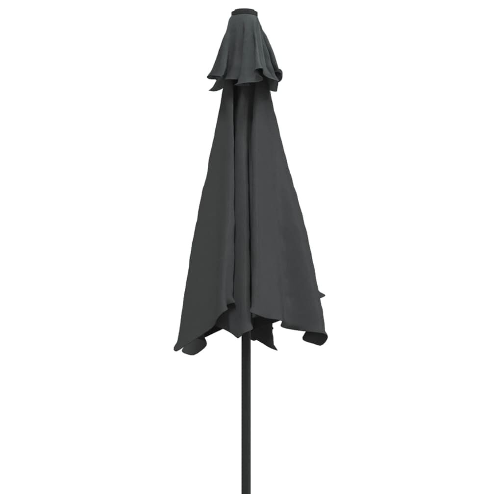 vidaXL Parasol met metalen paal 300 cm antraciet