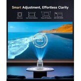 Magcubic HY310 4K mini-beamer, 1080p autofocus, trapeziumcorrectie, thuisbioscoop, smart beamer met WiFi6 BT5.4, draagbaar, 180 graden draaiend