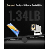 Magcubic HY310 4K mini-beamer, 1080p autofocus, trapeziumcorrectie, thuisbioscoop, smart beamer met WiFi6 BT5.4, draagbaar, 180 graden draaiend