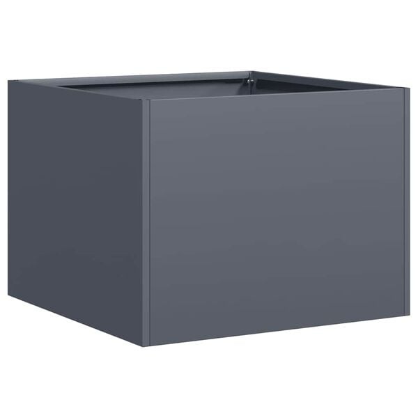 vidaXL Plantenbak 40x40x30 cm staal antracietkleurig