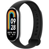 Xiaomi Mi Smart Band 8 Activiteitentracker, AMOLED-display, hartslagbewaking, 190 mAh, 150+ sportmodi, tot 16 dagen batterijduur, zwart