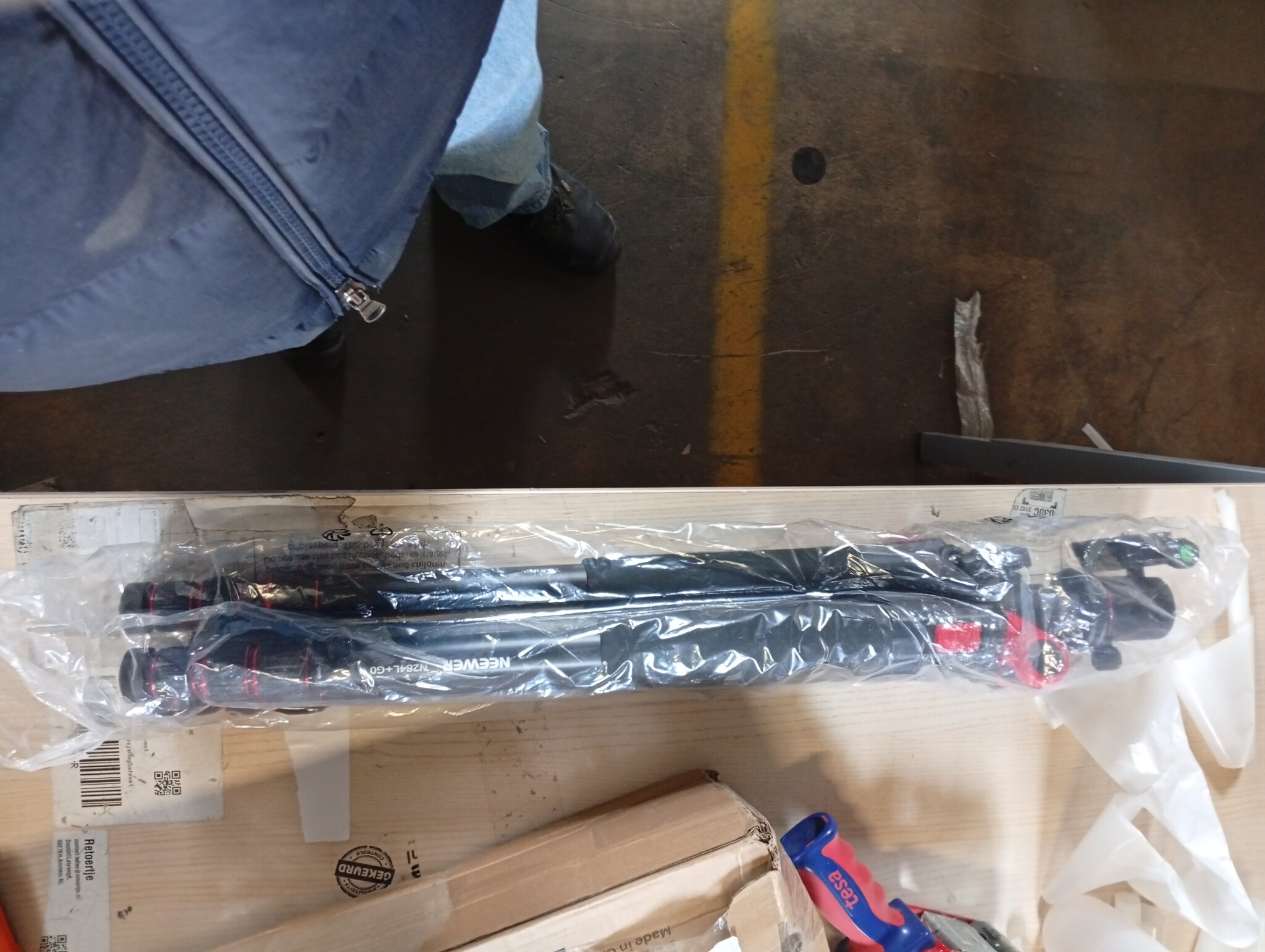 NEEWER 200 cm statief voor camera, monopod met middenkolom en kogelgewricht van aluminium, QR-plaat, boogtype, tas, camerahouder voor statief, horizontale belasting, maximale belasting 15 kg - Maat 200cm