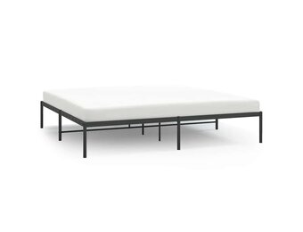 vidaXL Bedframe metaal zwart 183x213 cm