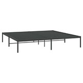 vidaXL Bedframe metaal zwart 183x213 cm