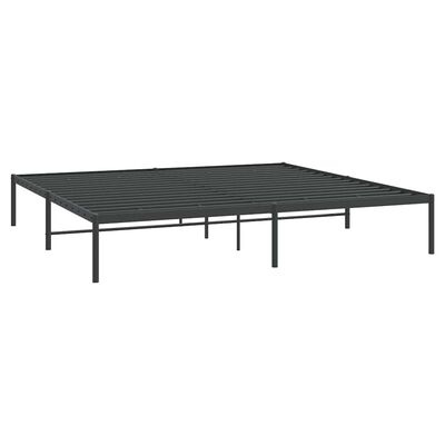 vidaXL Bedframe metaal zwart 183x213 cm