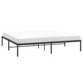 vidaXL Bedframe metaal zwart 183x213 cm