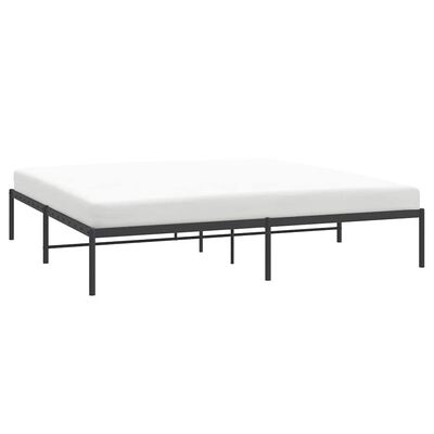 vidaXL Bedframe metaal zwart 183x213 cm