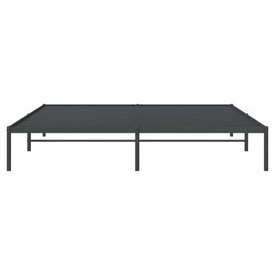 vidaXL Bedframe metaal zwart 183x213 cm