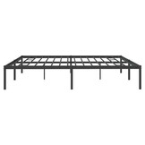 vidaXL Bedframe metaal zwart 183x213 cm