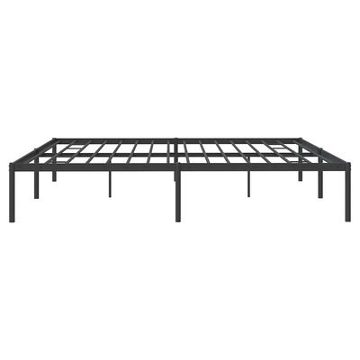 vidaXL Bedframe metaal zwart 183x213 cm