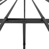 vidaXL Bedframe metaal zwart 183x213 cm