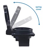 Waterdicht IP44 Europees stopcontact voor type E/F-stekker, 16 A, stofdicht, regenbestendig Duits/Frans industrieel stopcontact met afdekking (3 stuks)
