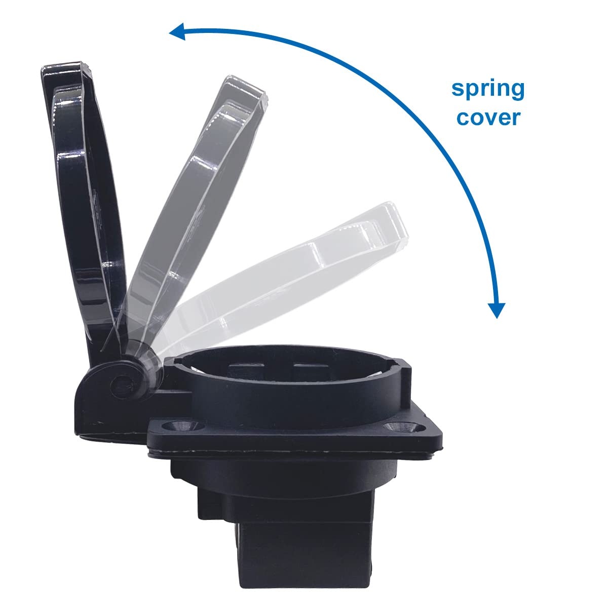 Waterdicht IP44 Europees stopcontact voor type E/F-stekker, 16 A, stofdicht, regenbestendig Duits/Frans industrieel stopcontact met afdekking (3 stuks)