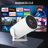 Mini Beamer Projector Home Cinema | 720P Native 1080P/4K | 130 inch Scherm | 180° Rotatie | Auto Keystone & Autofocus | Voor PC Laptop Smartphone