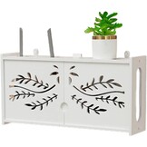 Rekje voor Wandrouters, Opbergdoos voor Wifi-routers, Kabels, ECC-stopcontacten, Wifi-router voor de Muur, Box voor het Verbergen van Verschillende TV-kabels, Decoders, Routers enz. (Kleur: C)