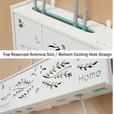 Rekje voor Wandrouters, Opbergdoos voor Wifi-routers, Kabels, ECC-stopcontacten, Wifi-router voor de Muur, Box voor het Verbergen van Verschillende TV-kabels, Decoders, Routers enz. (Kleur: C)