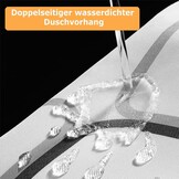 uyoyous Douchegordijnstang, U-vorm, hoek, douchegordijnstangen, roestvrij staal, verstelbare douchestang, zonder boren, badkuipril, rekbaar, voor badkamer, 85-120 cm