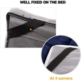 XL Campingbedhoes Katoen 190x75 cm Nachtblauw