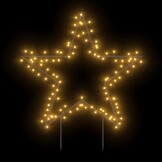 vidaXL Kerstster Verlichting 115 LED Warmwit 85 cm - 59% Korting