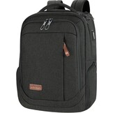KROSER Laptop Rugzak 17,3 inch Handbagage, Waterafstotend, Multifunctioneel voor Zakelijk/Reizen, Heren/Dames - Zwart
