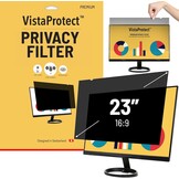 VistaProtect - Privacy Filter & Blauw Licht Filter. Screenprotector Beschermfolie voor Computerschermen (23" inches) - Maat 23" inches