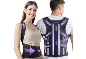 Rugbrace Houdingscorrector - Verstelbaar & Ademend - Maat M - Nu 39% Korting!