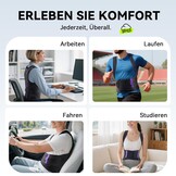 Innovatieve rugsteungordel, houdingscorrectie, rug, dames, heren, rechte rug, rechthouder [verstelbaar en ademend], houdingstrainer, ruggordel, rug, postuurcorrector, onzichtbaar (paars, M)