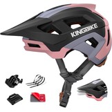 KINGBIKE Professionele E-MTB Fietshelm met NTA-8776 Certificering, Verstelbaar Visier & Camera Mount - Volwassenen