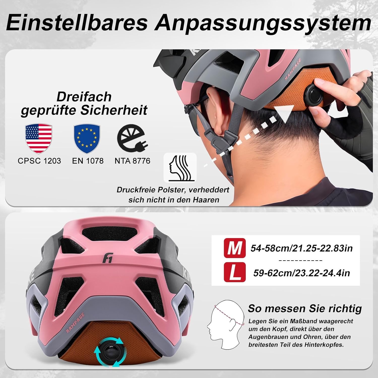 KINGBIKE Professionele E-MTB Fietshelm met NTA-8776 Certificering, Verstelbaar Visier & Camera Mount - Volwassenen