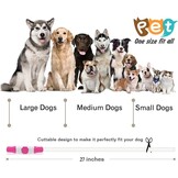 2 stuks led-hondenhalsbanden, USB-oplaadbaar, waterdicht, kan op elke maat worden gesneden, geschikt voor kleine honden, middelgrote honden, grote honden, groen + roze