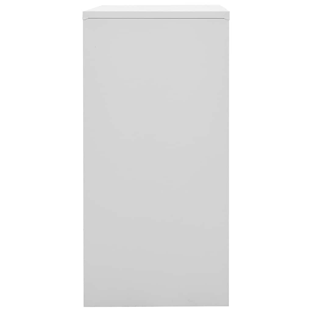 vidaXL Lockerkast 90x45x92,5 cm staal lichtgrijs en blauw