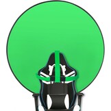 Draagbaar groen scherm, groene achtergrond met standaard 1,5 x 2 m (5 x 6,5 ft), inclusief T-houder, 5 klemmen en draagtas, perfect voor fotografie, games, streaming en zoomvergaderingen