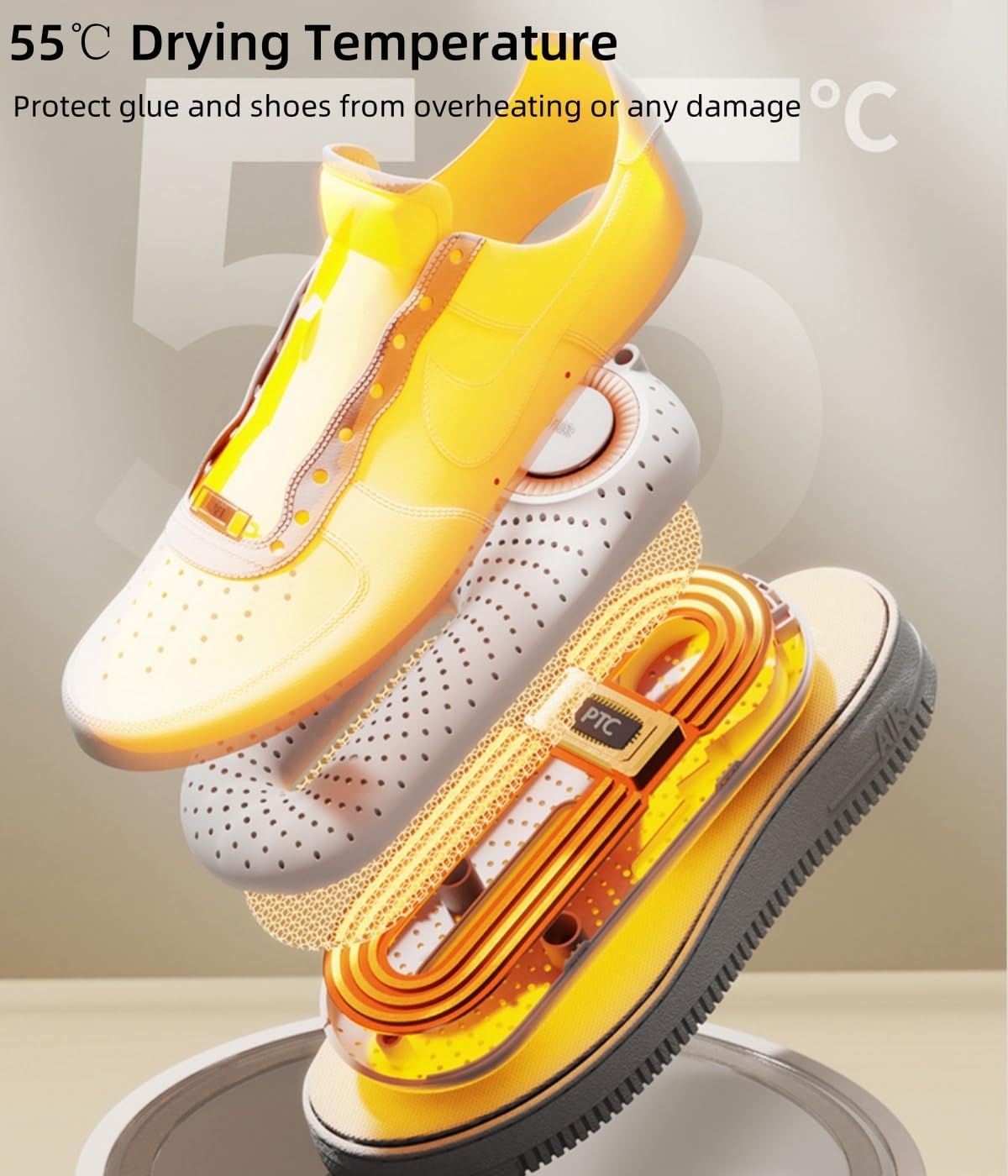 Snowpea Elektrische Schoenendroger, Skischoenendroger, Schoenen- en Laarzenwarmer voor Bezwete Sneakers, Sportschoenen met 3/6/9 Uur Timer
