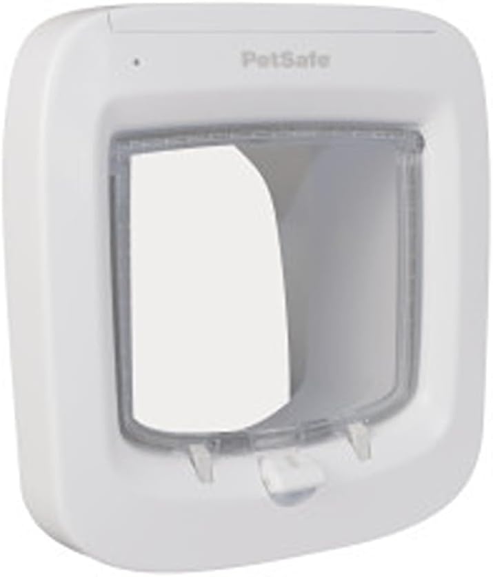 PetSafe Microchip Katdeur - Buiten- of Binnenkatflap - Multi-User RFID Toegang voor Tot 40 Huisdieren - 4-Weg Vergrendeling, Weerbestendig, Gemakkelijk te Installeren - Bruin