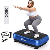 EvoSpark Vibratieplaat 2025 met Dubbele Motor - Blauw - Tot 204 kg