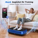 EvoSpark Vibratieplaat 2025 met Dubbele Motor - Blauw - Tot 204 kg
