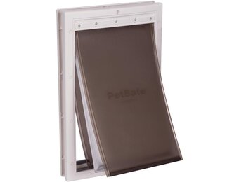 PetSafe Extreme Weer Huisdierdeur - Drievoudige Flap, Energiezuinig, Aanpasbaar Frame - Groot