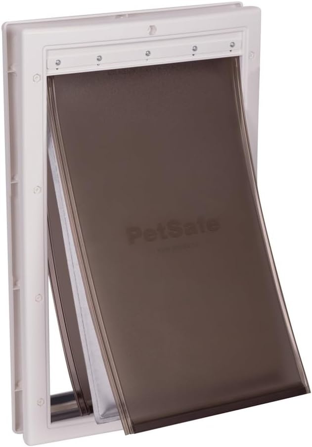 PetSafe Extreme Weer Huisdierdeur - Drievoudige Flap, Energiezuinig, Aanpasbaar Frame - Groot