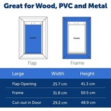 PetSafe Extreme Weer Huisdierdeur - Drievoudige Flap, Energiezuinig, Aanpasbaar Frame - Groot